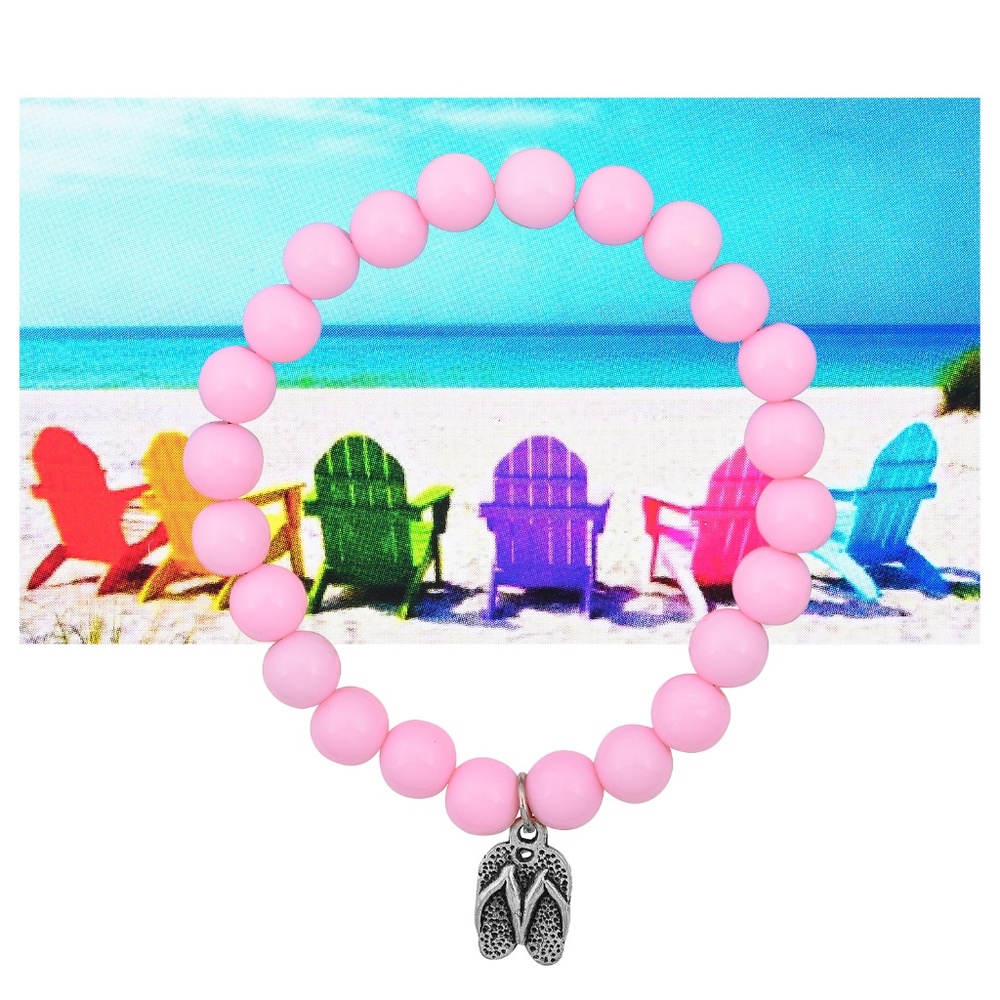 Flip Flop Beaded Bracelet
